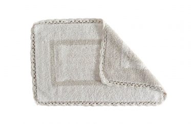 Covoras alb baie crosetat 401 Crochet 00 Blanco 50x80 cm