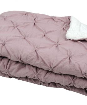 Cuvertura pat roz închis Blush Vieux Rose 220x240 cm