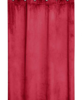 Draperie catifea rosie Danae Rouge 140X260 cm