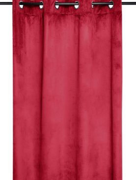 Draperie catifea rosie Danae Rouge 140X260 cm