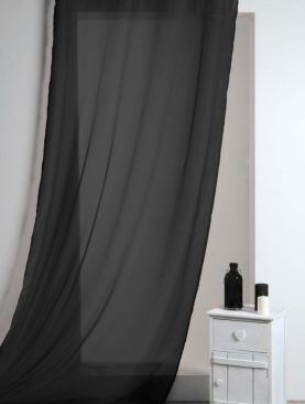 Perdea neagra confectionata Lisa Noir 135x260 cm