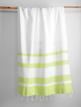 Prosop sezlong verde alb Filao Anis 95x180 cm